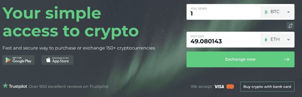 changelly screenshot