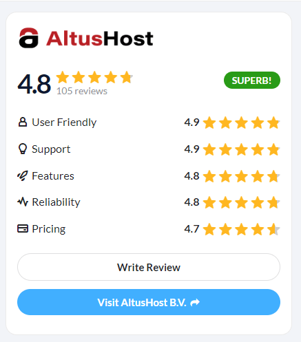 Altushost reviews on HostAdvice