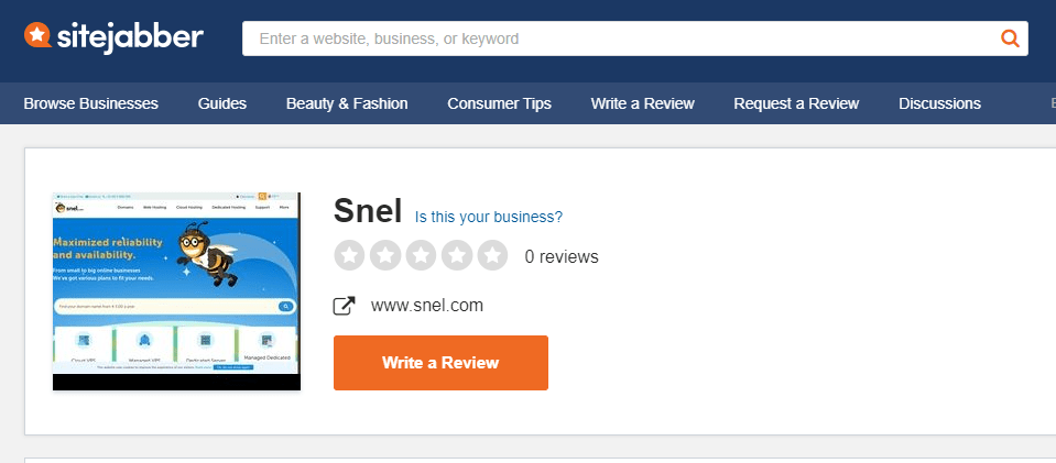 snel reviews on Sitejabber