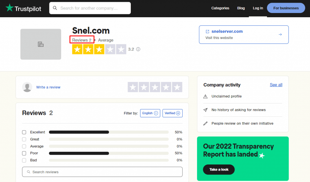 snel reviews on trustpilot