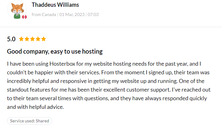 Hosterbox Review: Affordable and Reliable Canadian Web Hosting Service