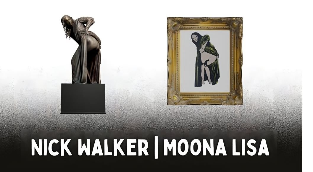 Moona Lisa sculpture and painting by Nick Walker