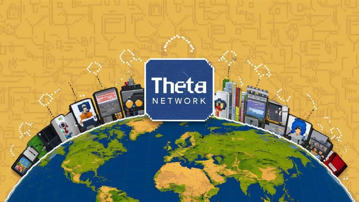 Theta Network, pixel art.