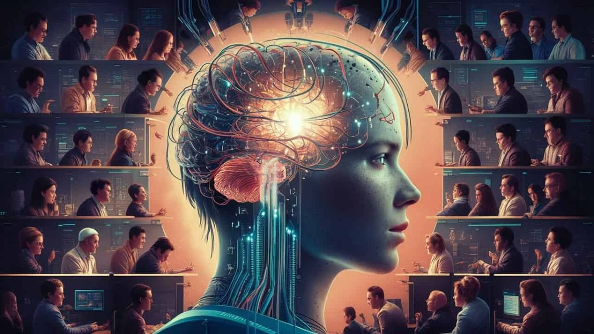 Humans powering an AI entity