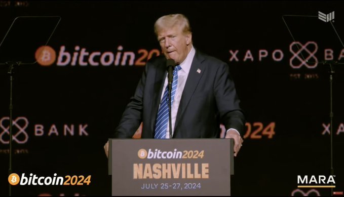 Trump Unveils Plans for US Bitcoin Stockpile at Bitcoin 2024 Conference