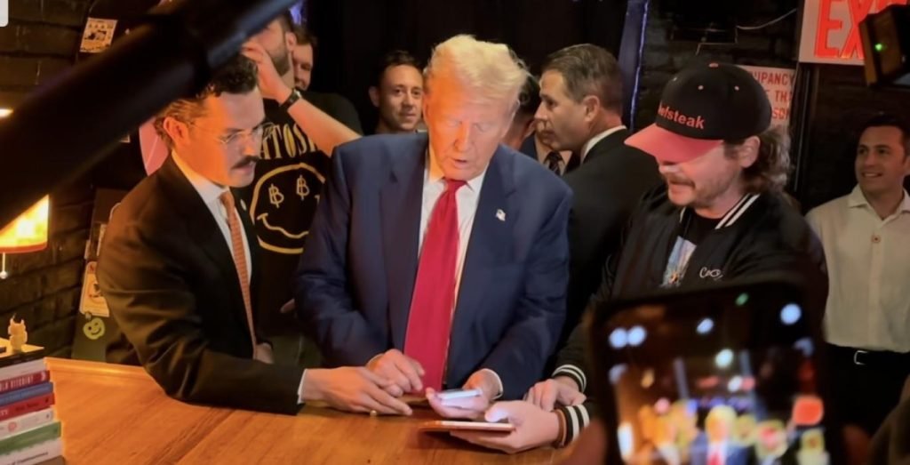 Trump buys Cheesburger with Bitcoin