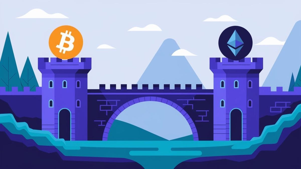 a bridge connecting bitcoin and ethereum