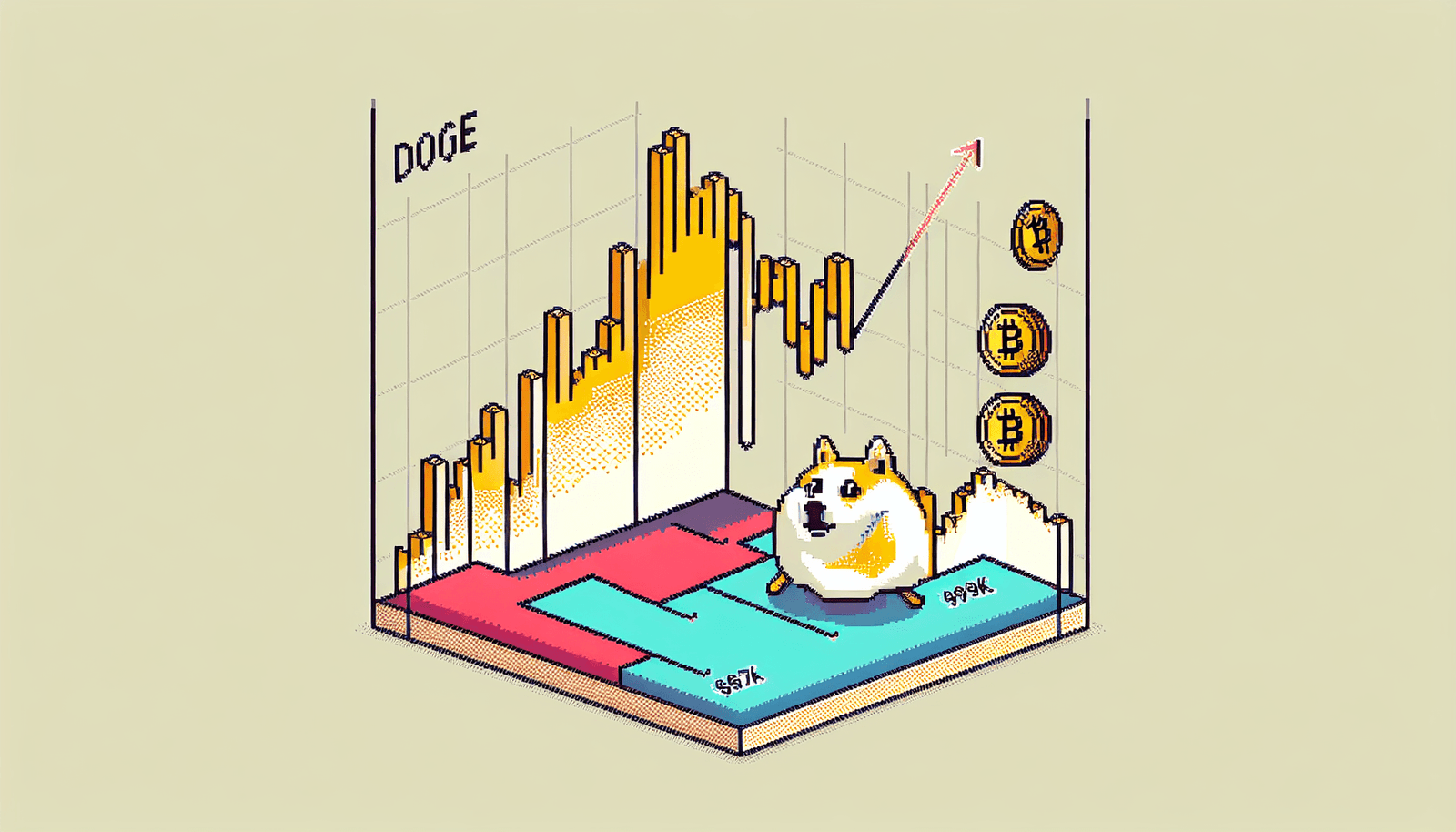 Bitcoin Slides Below $97K After Briefly Touching $100K, Dogecoin Leads Losses