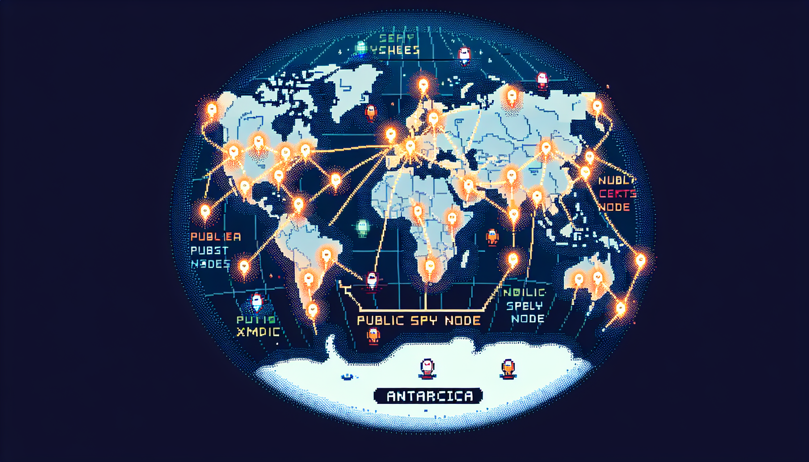 Monero Spy Node Map Shows Public XMR Nodes, Even in Antarctica
