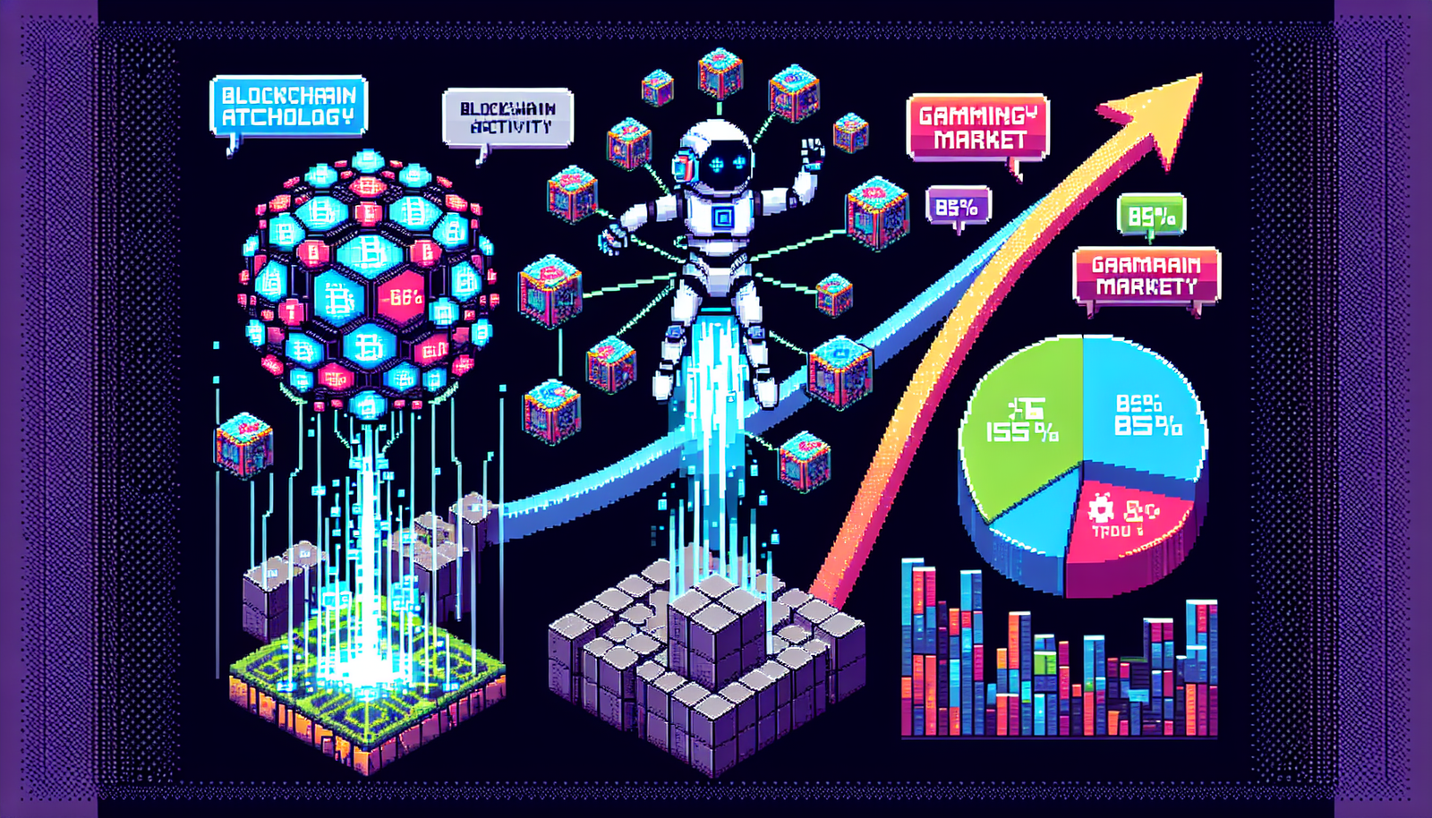 AI-Powered Blockchain Activity Soars 86%, Nears Gaming Market Share