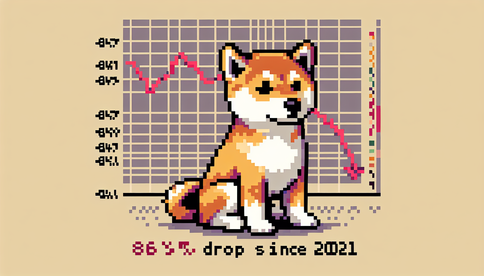 Shiba Inu (SHIB) Struggles: Price Down 86% Since 2021 Peak