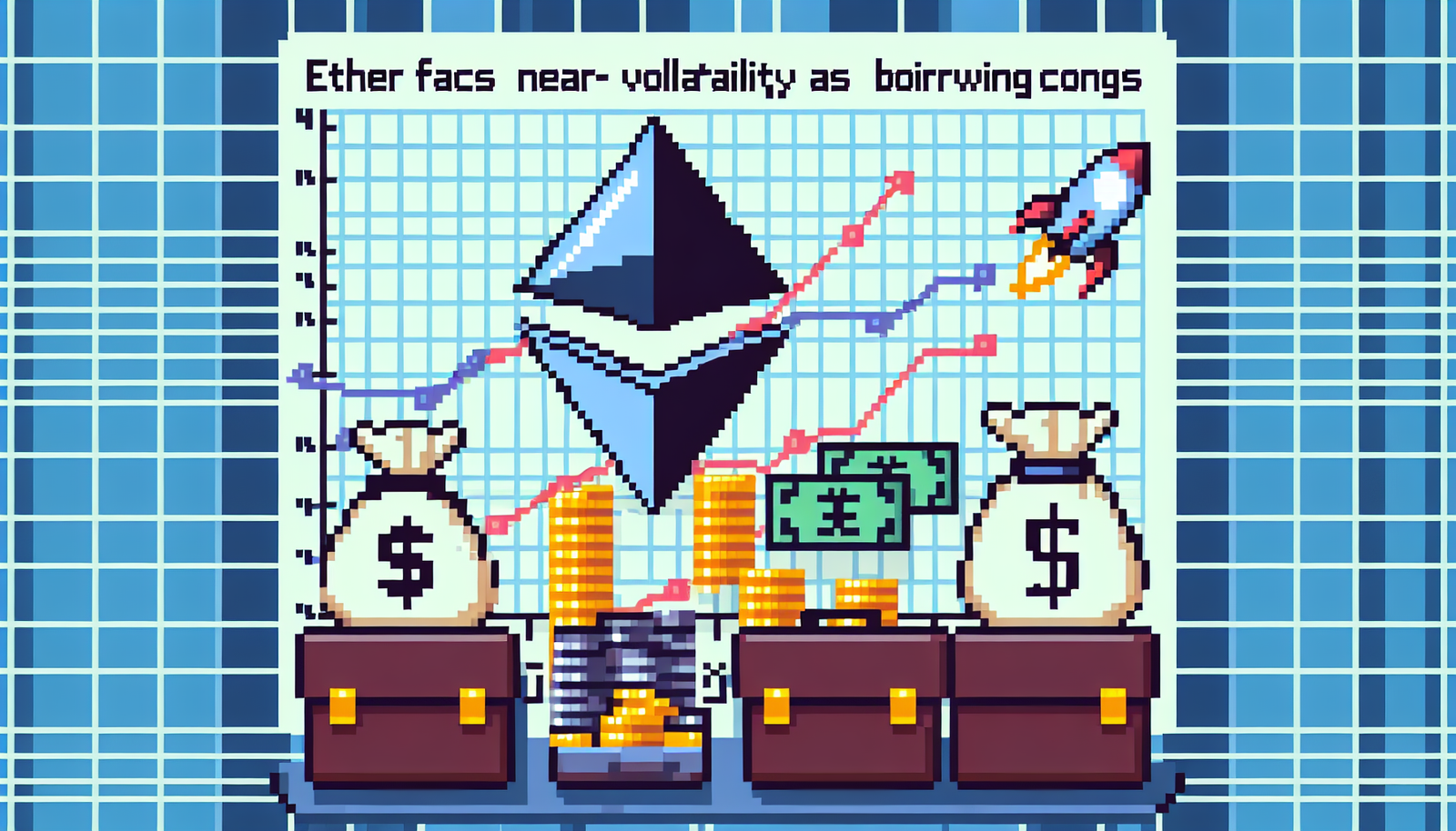 Ether Faces Near-Term Volatility as Borrowing Costs Surge and Valuations Soar