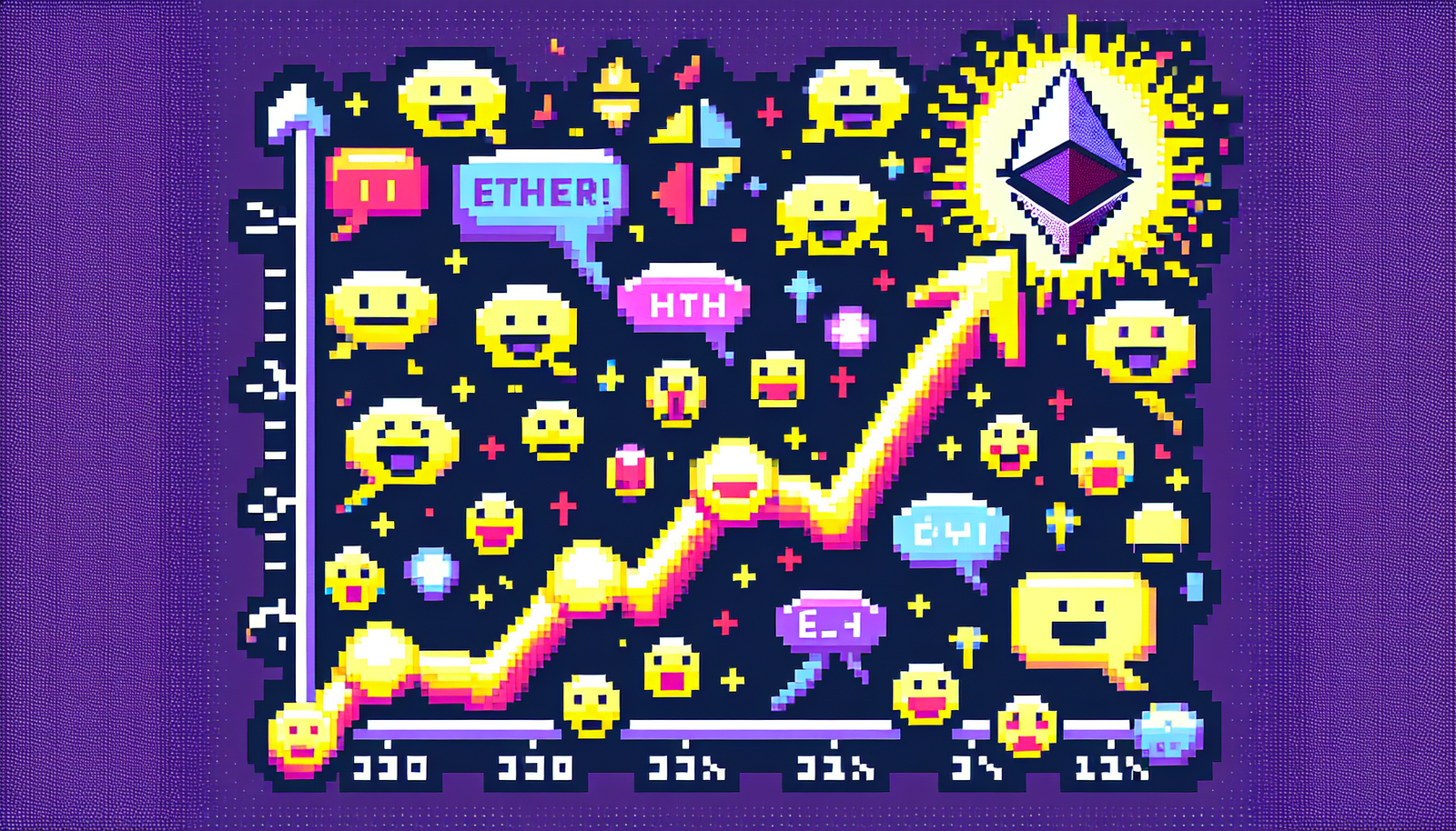 Ether’s Social Hype Signals Caution Amid 50% Rally, Says Santiment