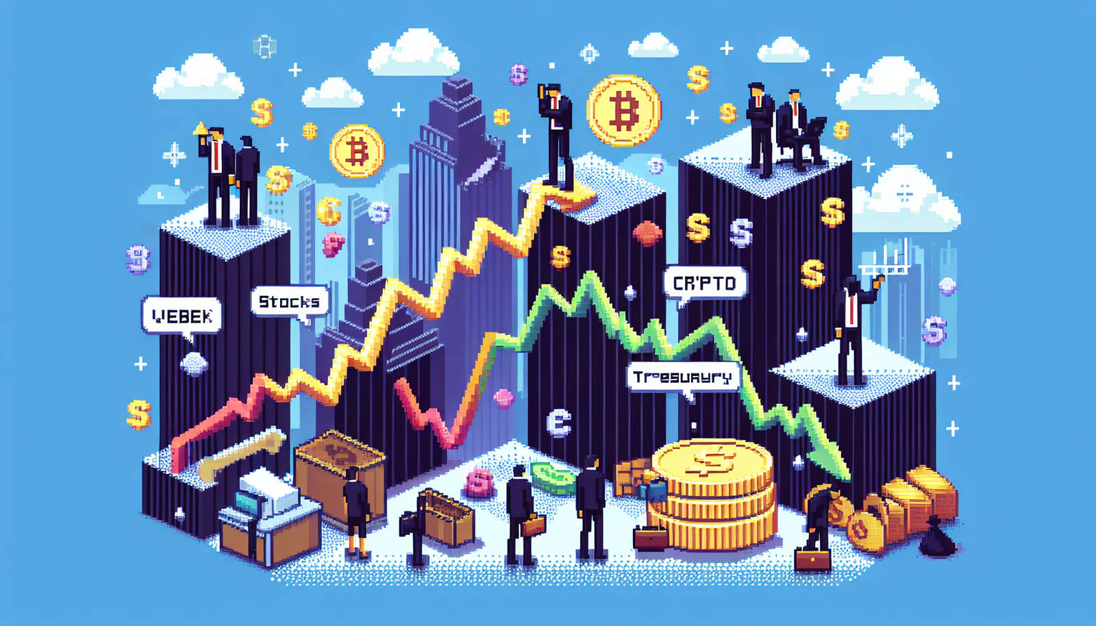 Weak U.S. Jobs Data Spurs Treasury Rally, Crypto and Stocks Plunge