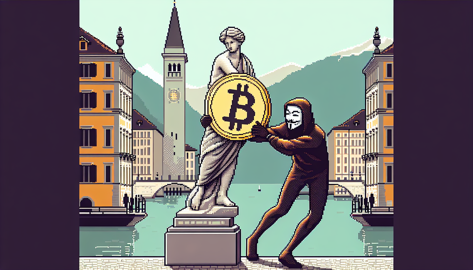 Bitcoin Creator Satoshi Nakamoto Statue Stolen in Lugano, Switzerland