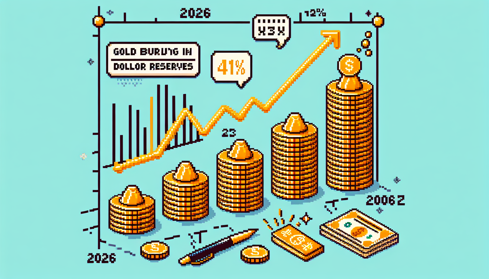 BRICS Gold Buying Surges 41% as Dollar Reserves Drop, 2026 Talk Grows