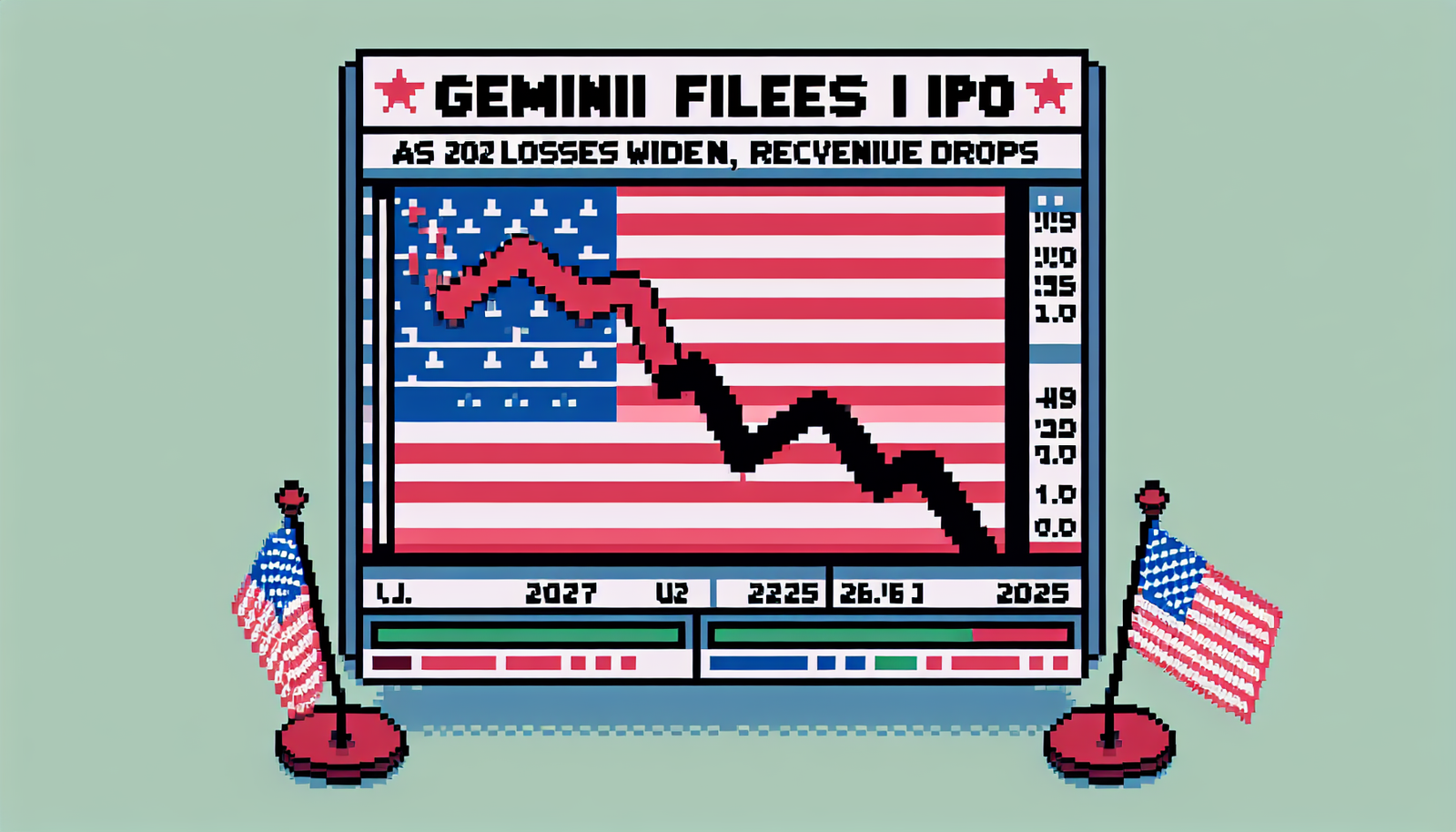 Gemini Files for U.S. IPO as 2025 Losses Widen, Revenue Drops