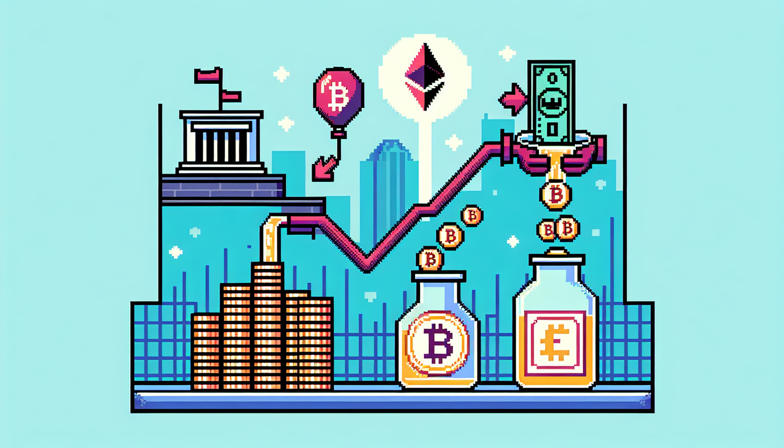 Spot Bitcoin, Ether ETFs See Outflows as Fed Reports Rising Inflation