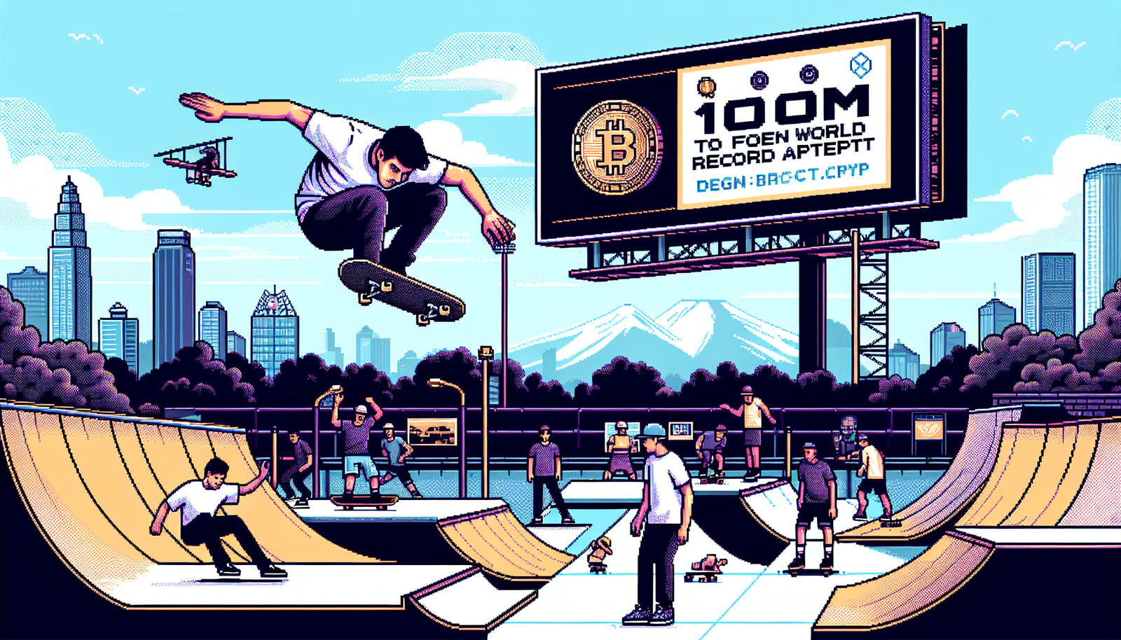 Crypto Project Offers 10M DEGEN for Kickflip World Record Attempt