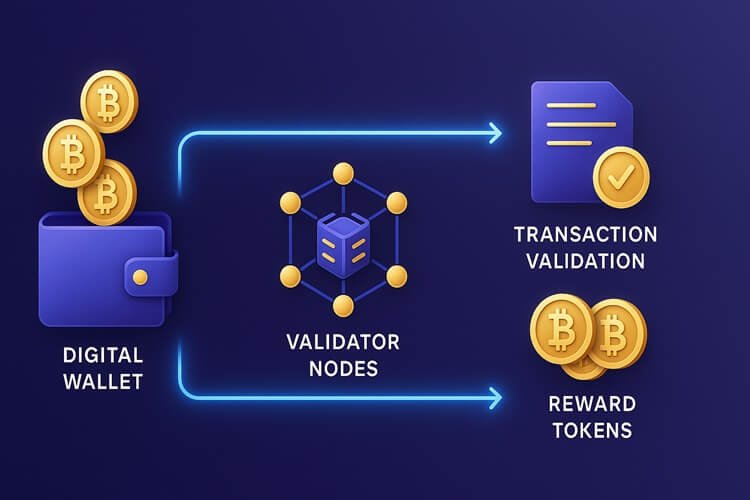 Understanding Crypto Staking And How It Works Step-by-step crypto staking process from wallet locking to validator rewards distribution