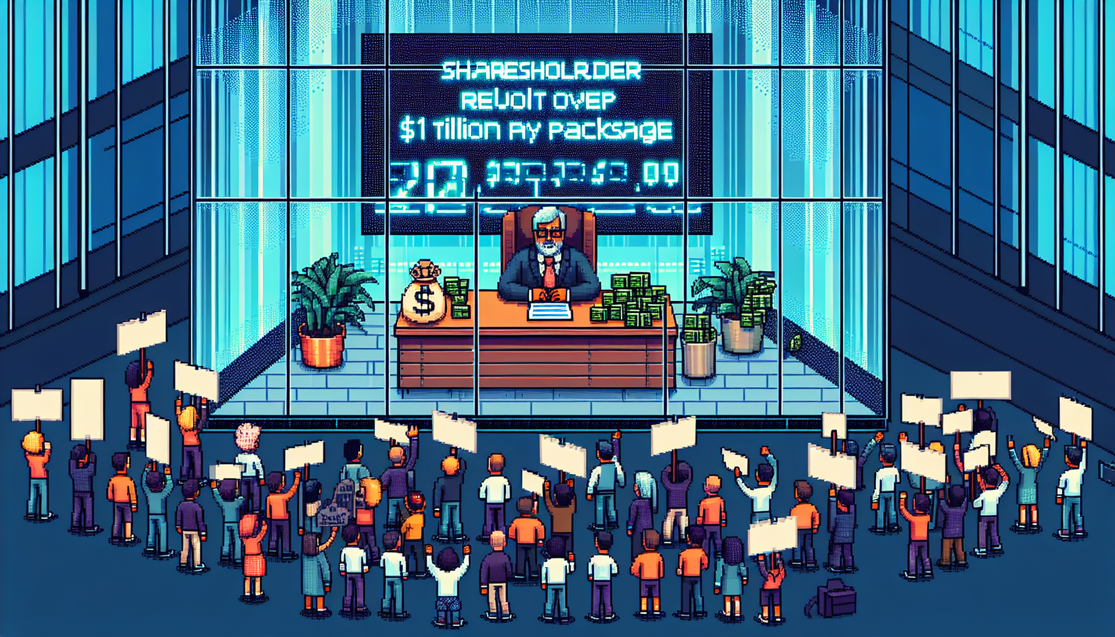 Tesla Faces Shareholder Revolt Over Musk’s $1 Trillion Pay Package