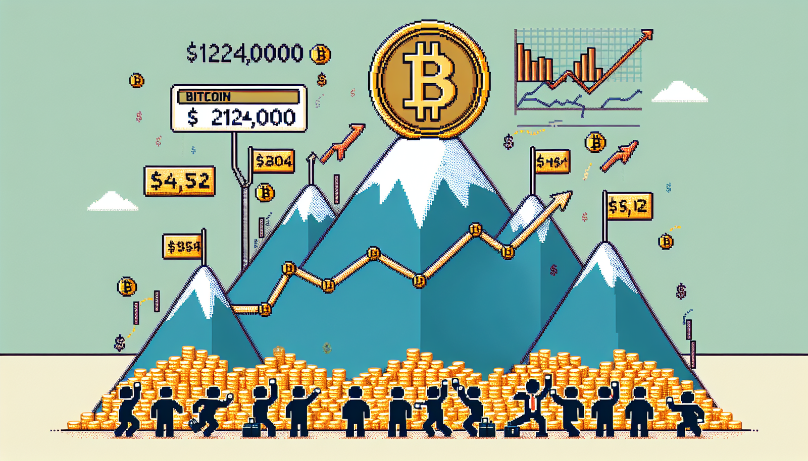 Bitcoin Nears Record High, Approaches $124,000 Amid Strong Demand