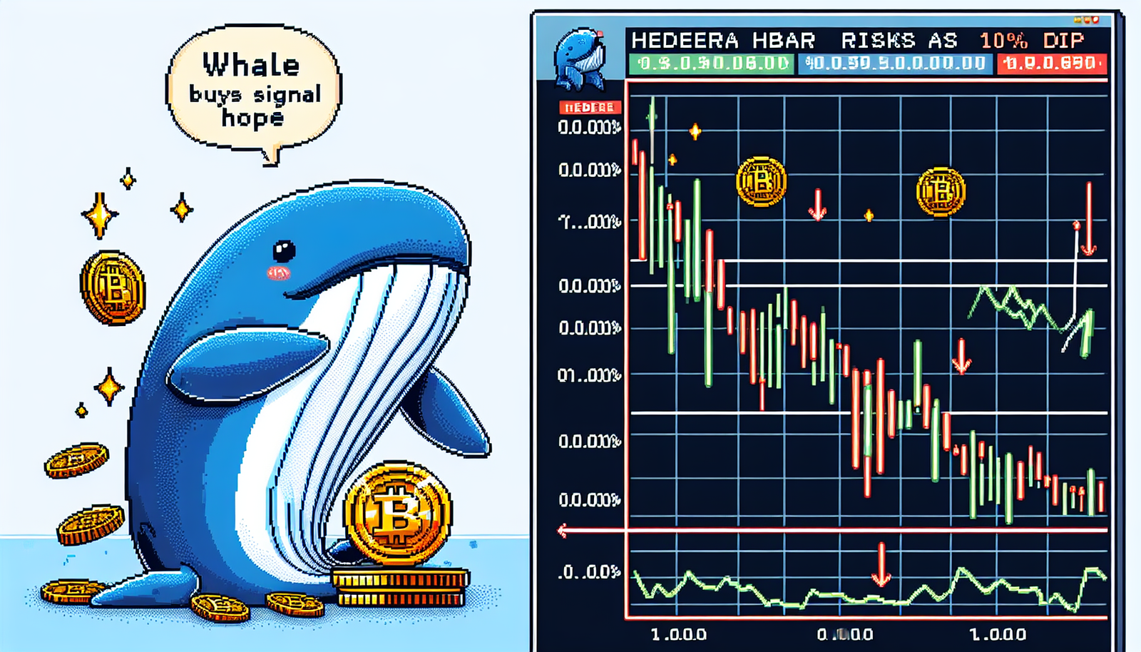 Whale Buys Signal Hope as Hedera HBAR Risks 10% Price Dip
