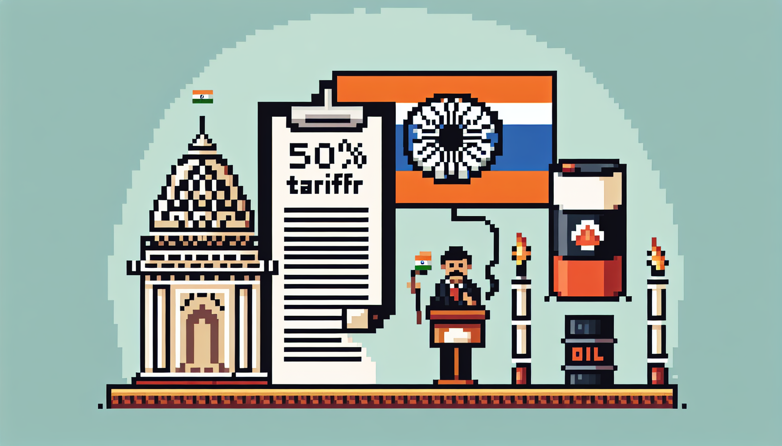 Trump Imposes 50% Tariff on India, Cites Russian Oil Imports