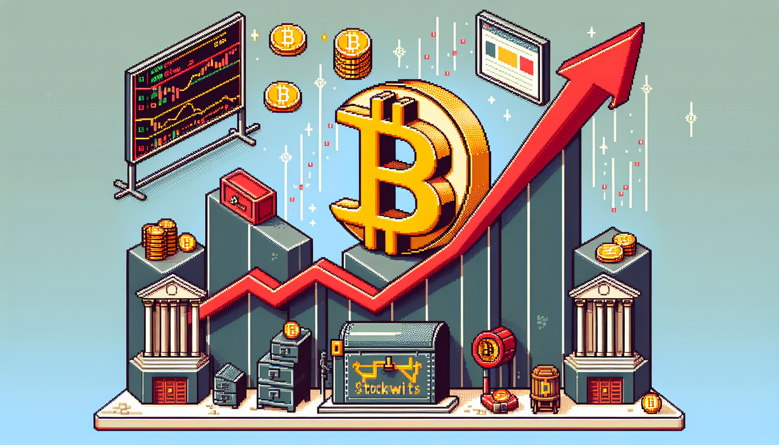 Bitcoin Tops Stocktwits as Crypto Market Slides Amid Bank Jitters