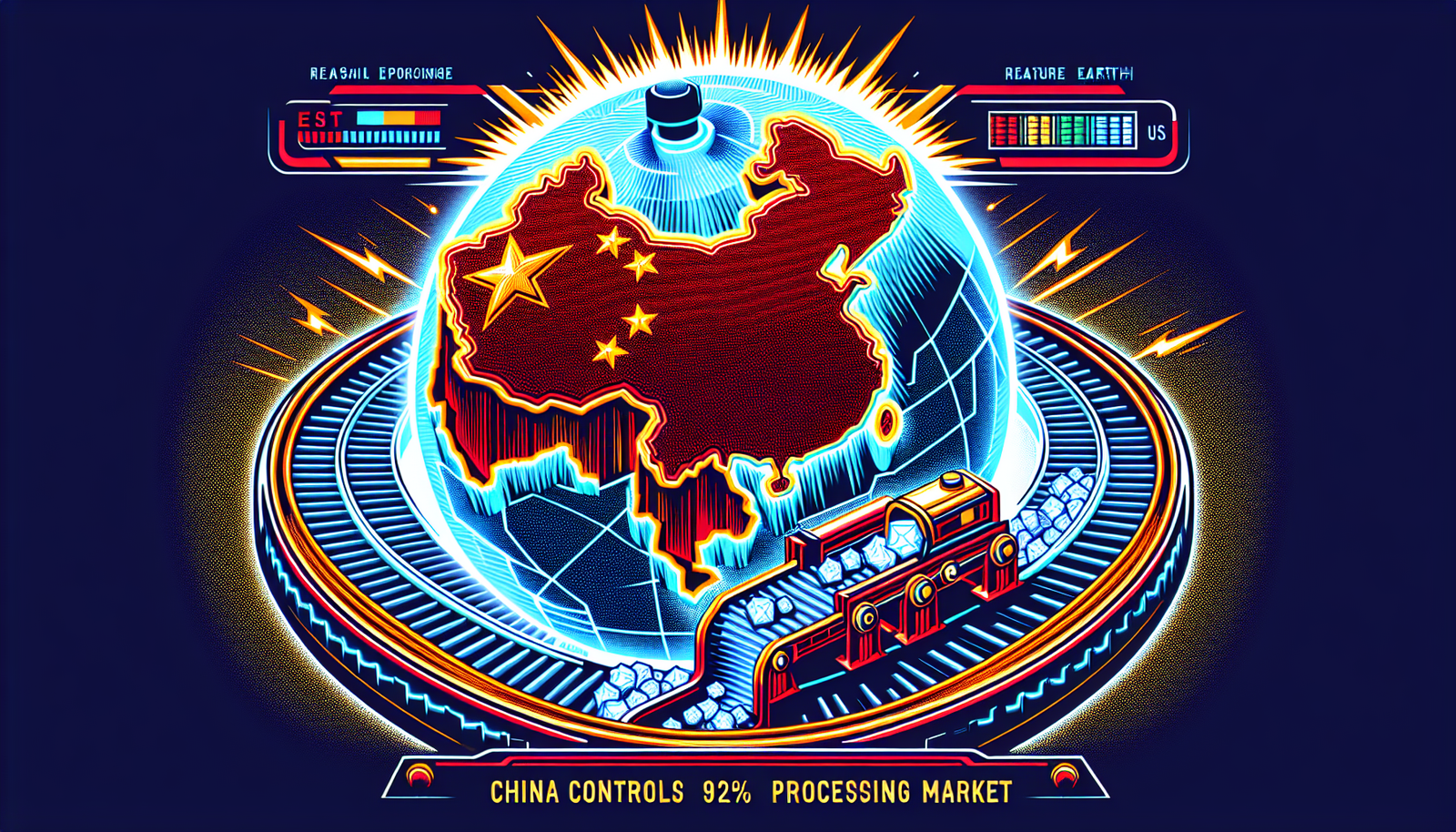 China Cuts Rare Earth Exports to US, Controls 92% Processing Market