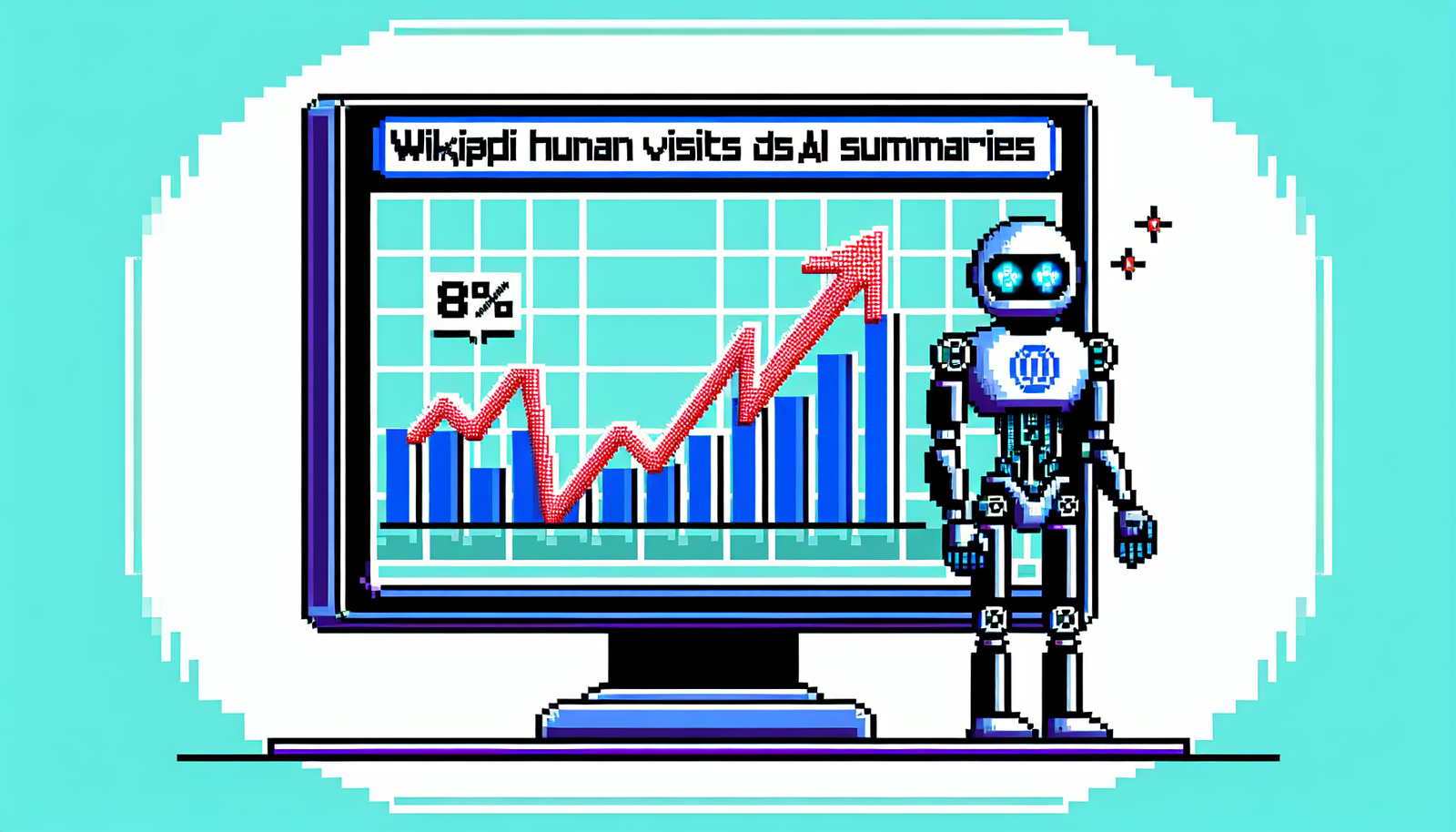 Wikipedia Human Visits Drop 8% as AI Summaries Rise