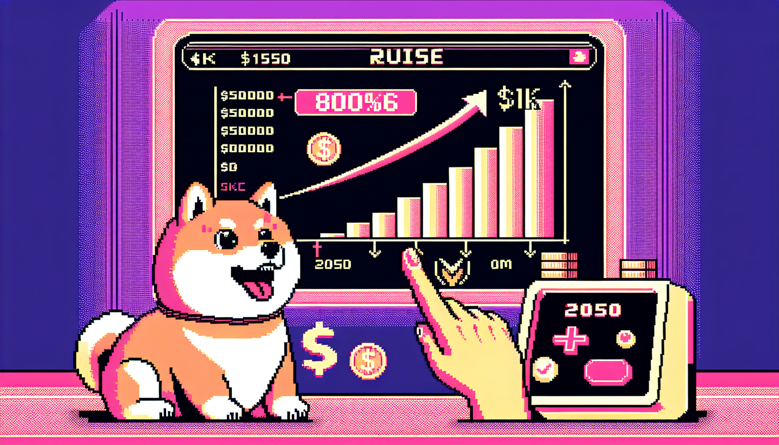 Shiba Inu Eyes 800% Surge; $1K Could Hit $1.56M by 2050