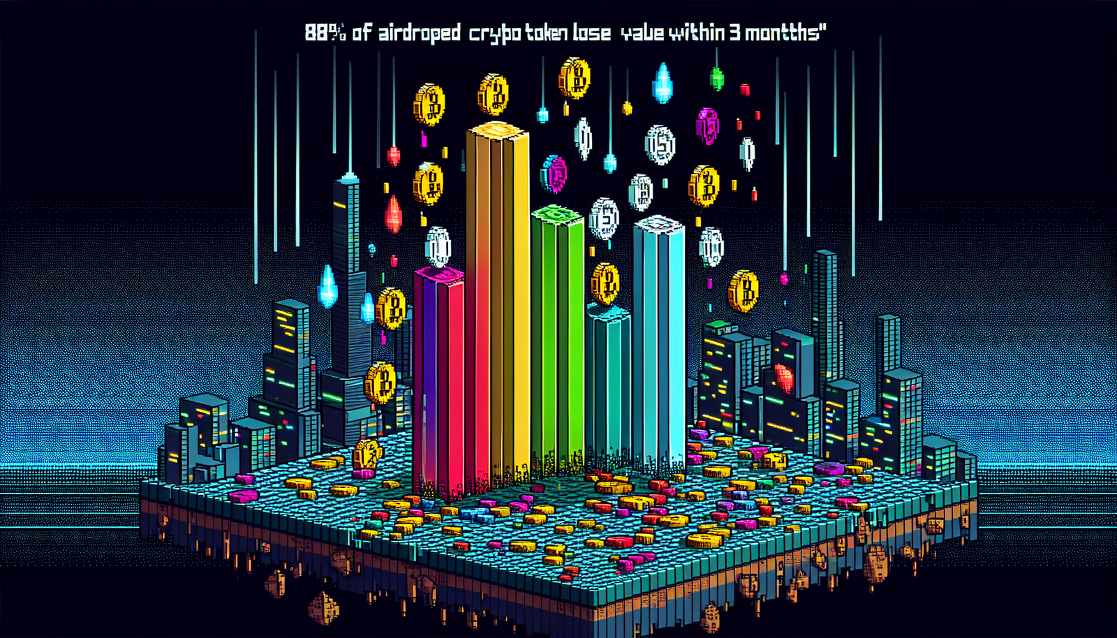 88% of Airdropped Crypto Tokens Lose Value Within 3 Months