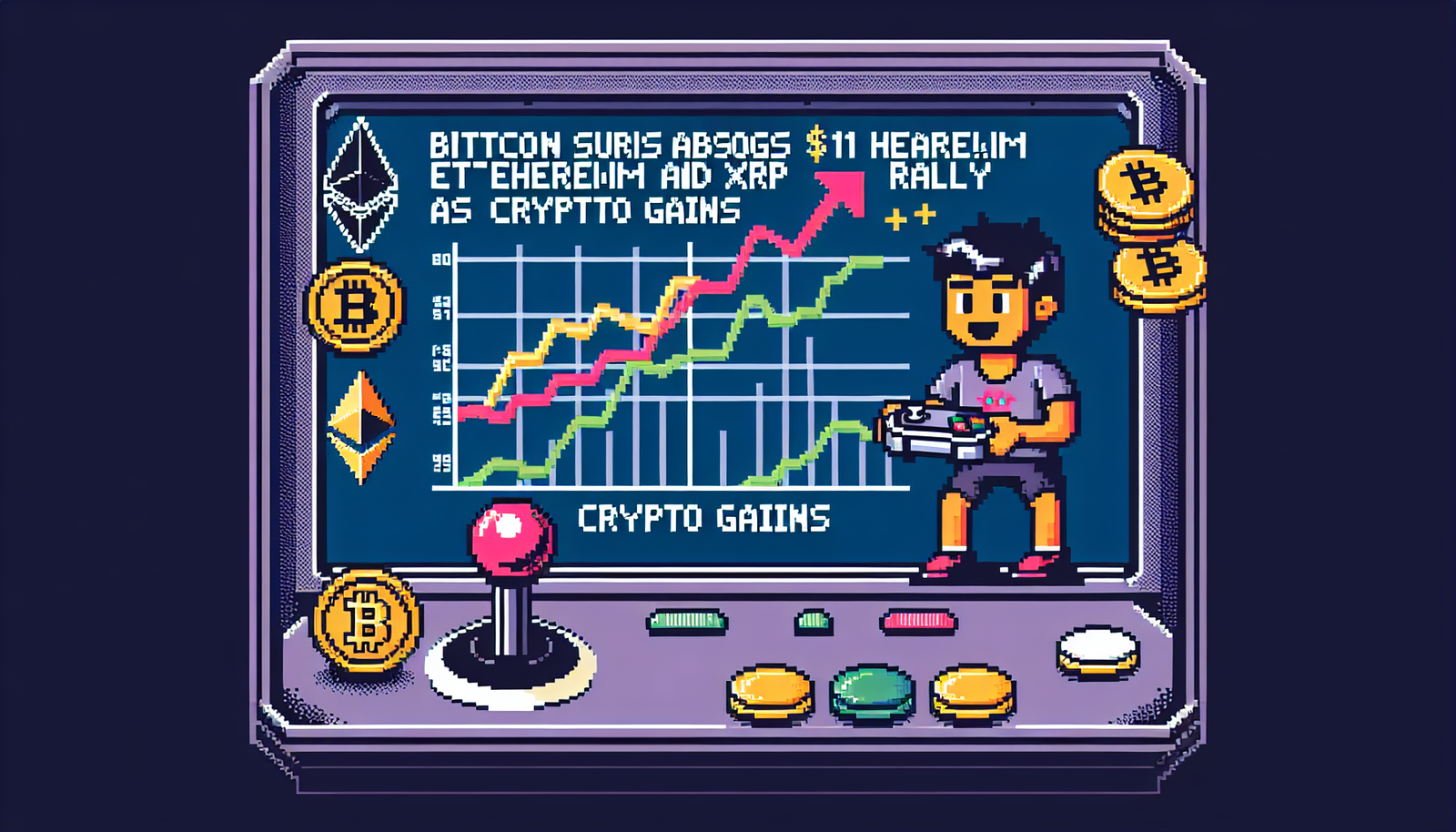 Bitcoin Surges Above $111K, Ethereum and XRP Rally as Crypto Gains