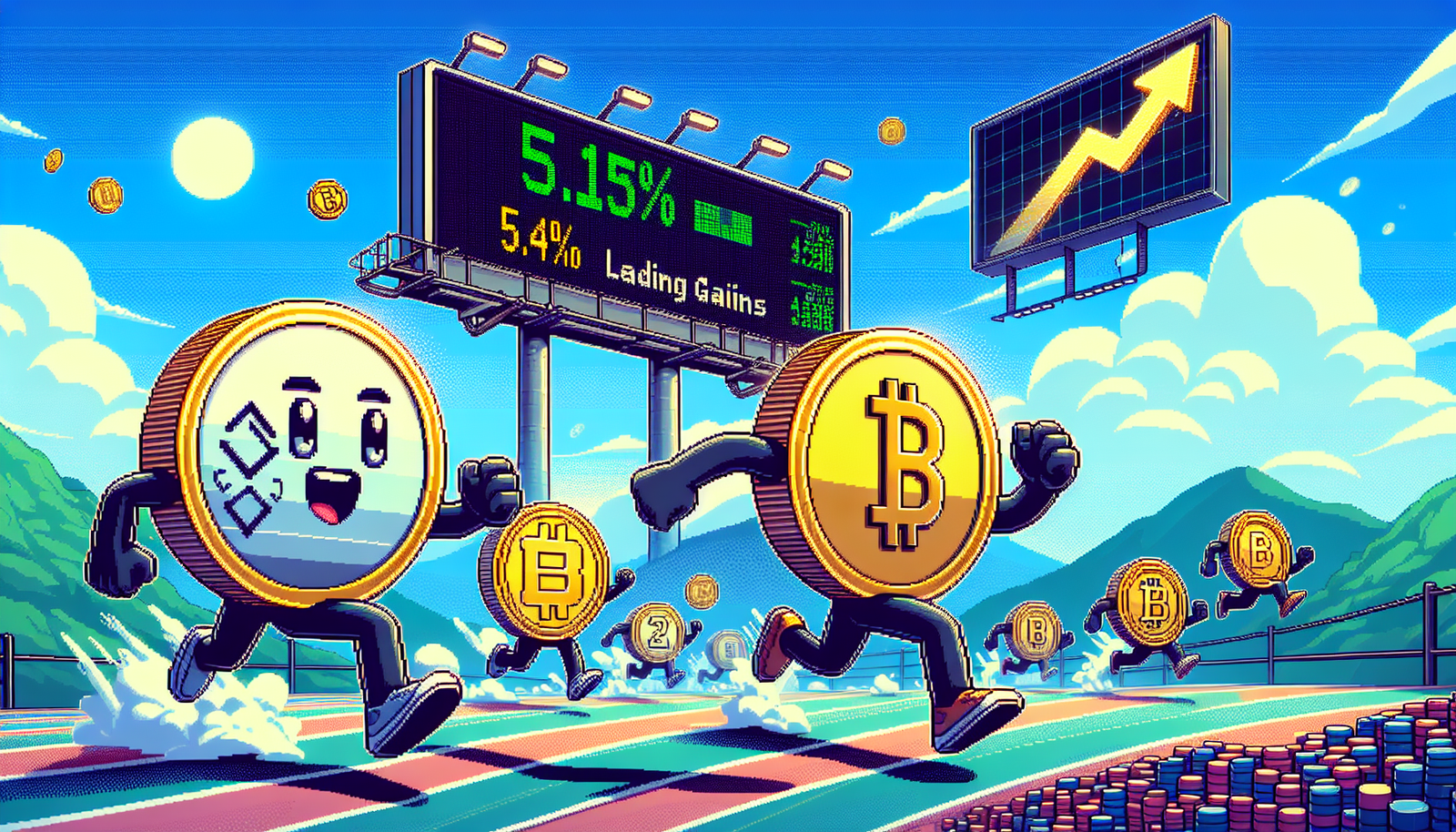 CoinDesk 20 Index Surges 5.4% with LINK, AAVE Leading Gains