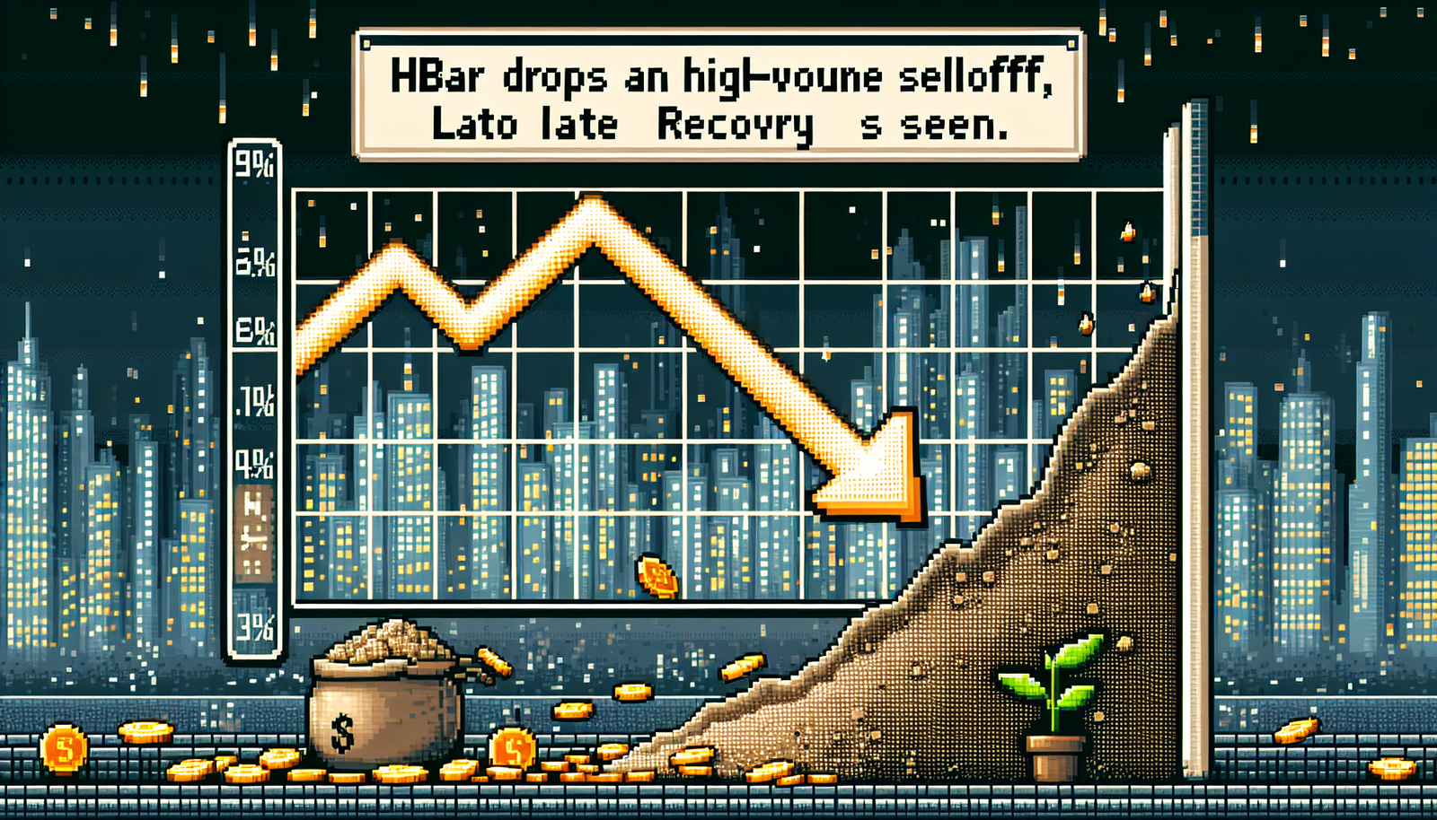 HBAR Drops 4.3% Amid High-Volume Selloff, Late Recovery Seen