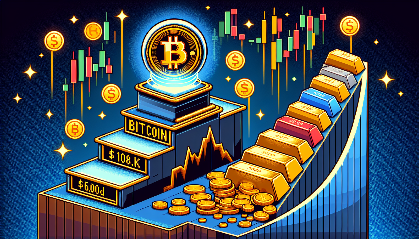 Bitcoin Holds at $108K as Gold Climbs, Global Stocks Slide