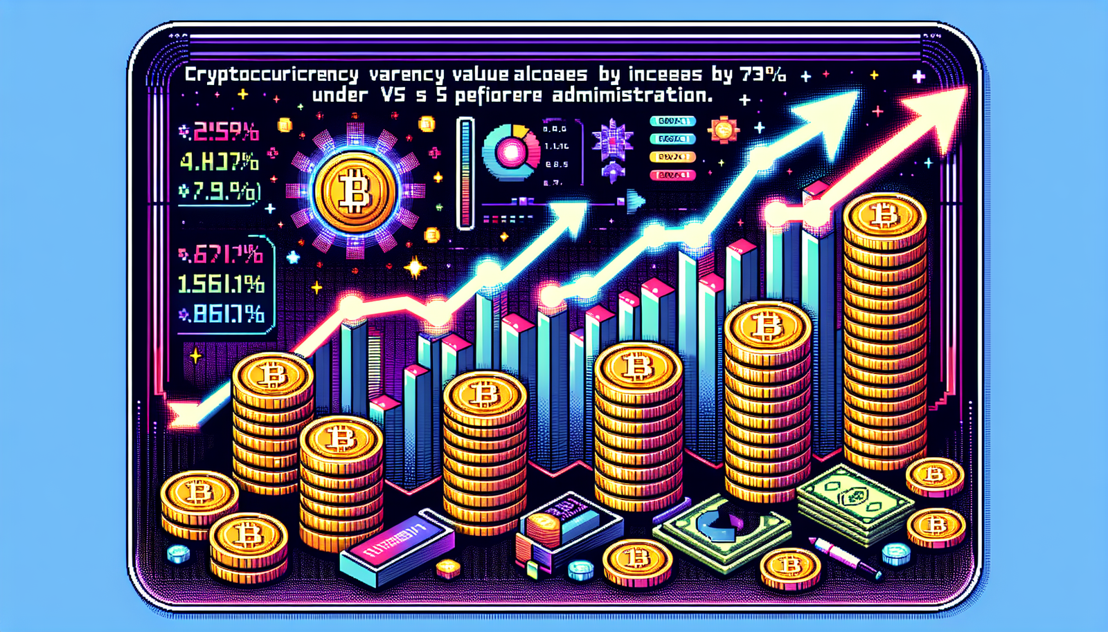 Bitcoin Gains 73% Under Biden vs. 7% Under Trump Presidency