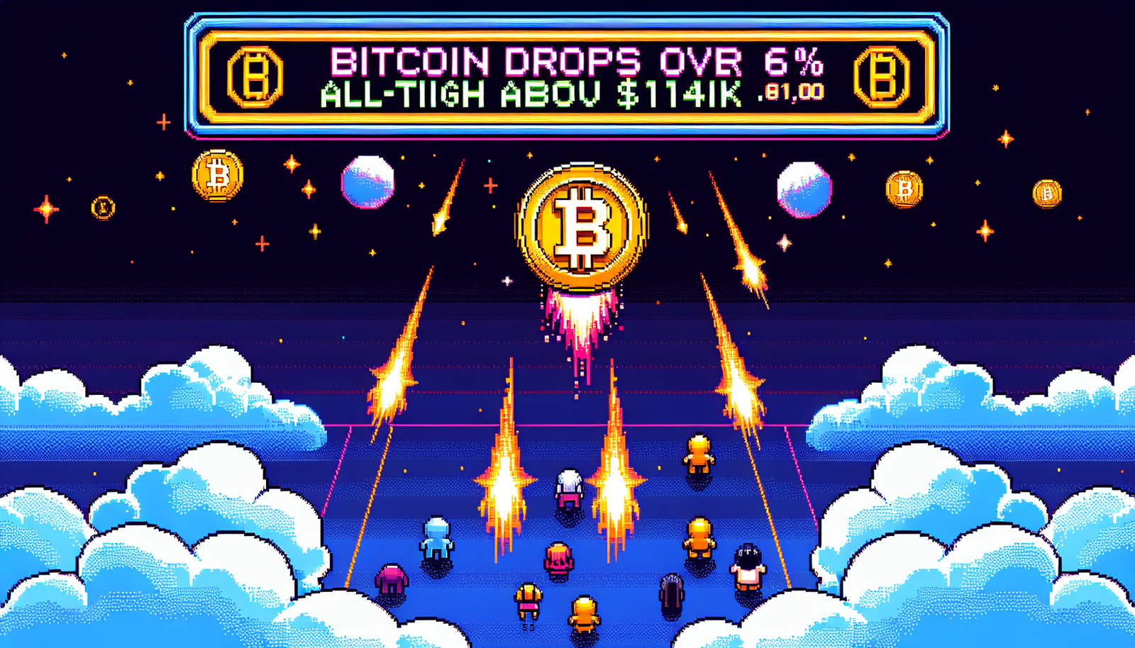 Bitcoin Drops Over 6% After Hitting All-Time High Above $114K