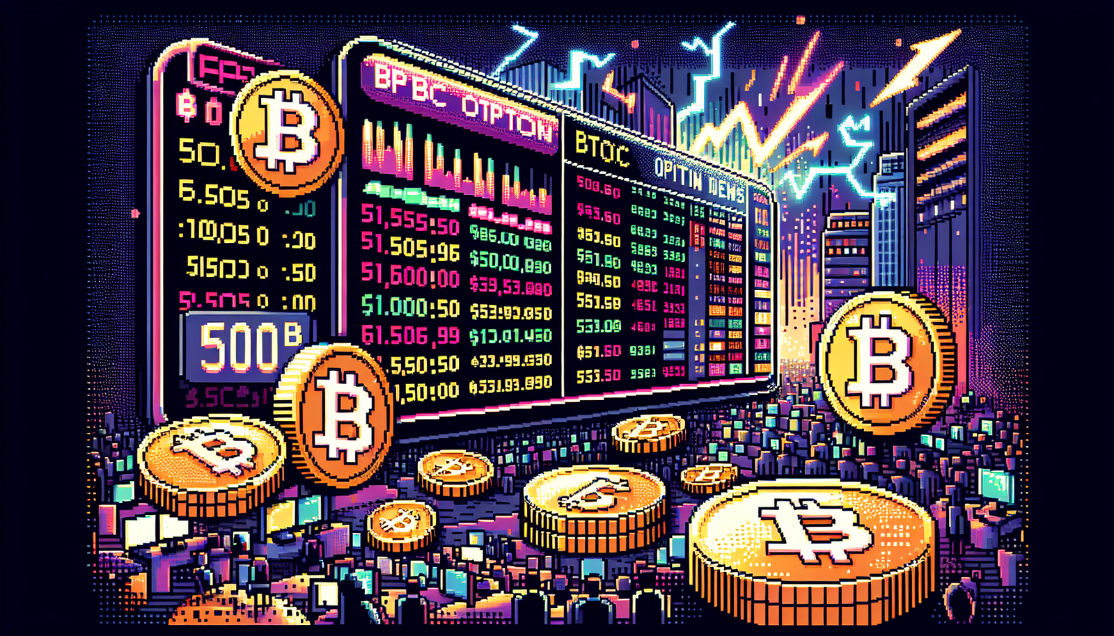 BTC Options Open Interest Hits $50B Amid Market Volatility