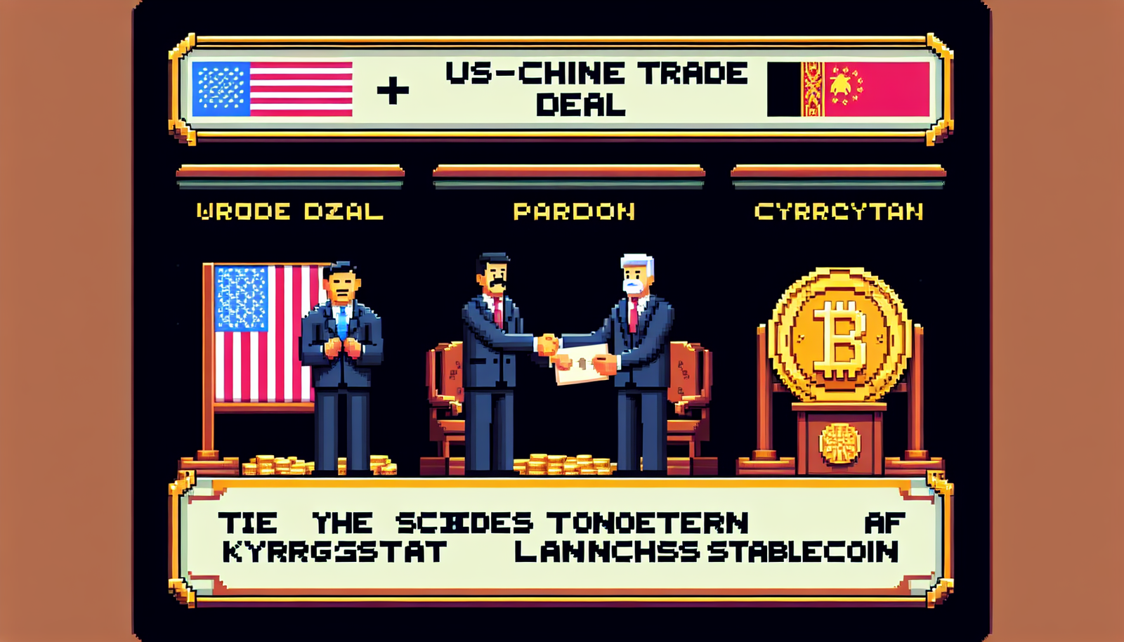 US-China Trade Deal, CZ Pardon, Kyrgyzstan Launches Stablecoin
