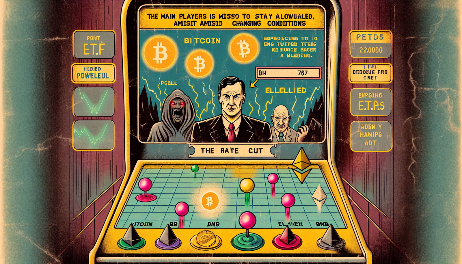 Bitcoin, Ethereum, BNB Drop as Powell Damps Rate Cut Hopes, ETFs Bleed