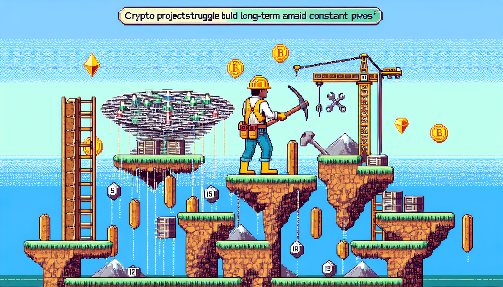 Crypto Projects Struggle to Build Long-Term Amid Constant Pivots