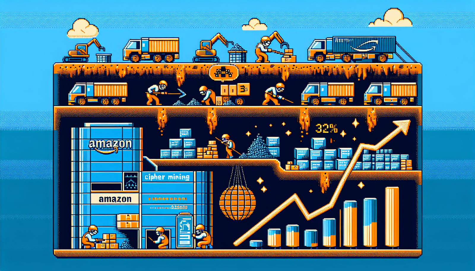 Cipher Mining Soars 32% on $5.5B Amazon AI Hosting Deal