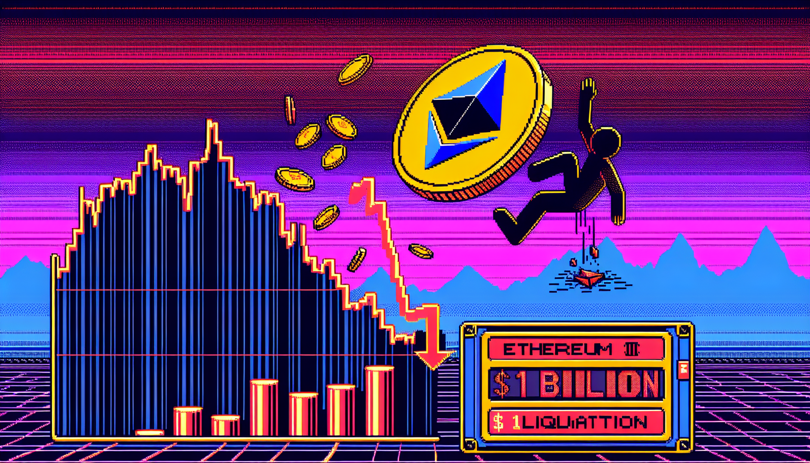 Ethereum Plunges 20% in Two Days, $1B Liquidated