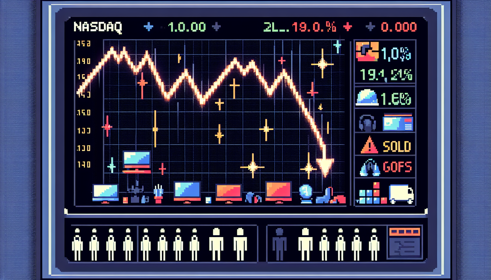 Nasdaq Drops 400 Points Amid Tech Selloff and Job Layoff Woes