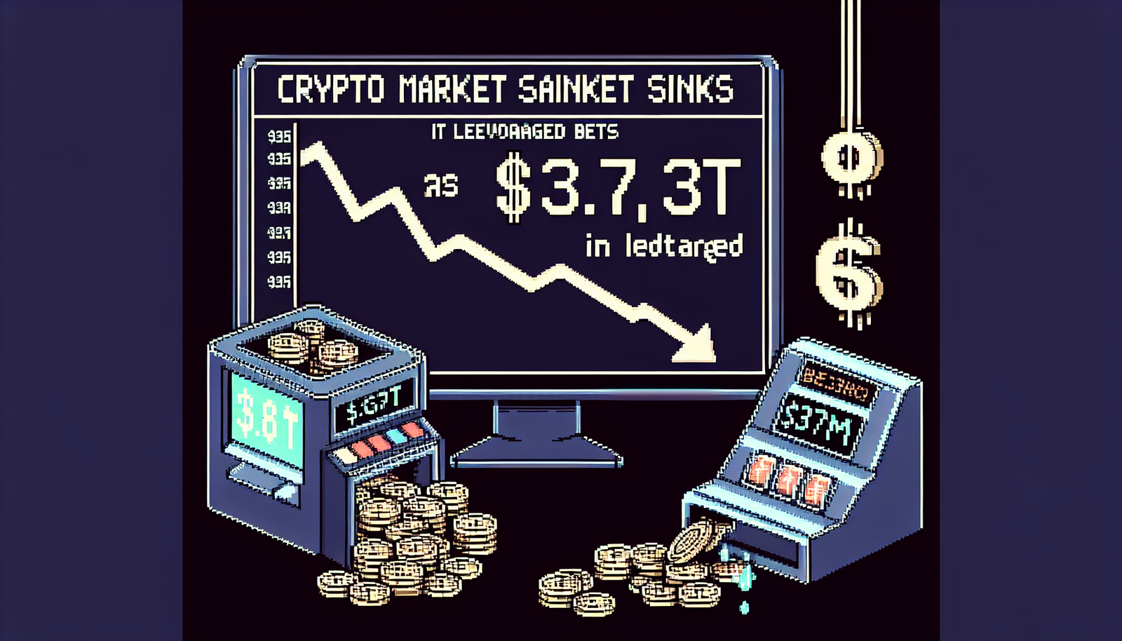 Crypto Market Sinks to $3.6T as $373M in Leveraged Bets Liquidated