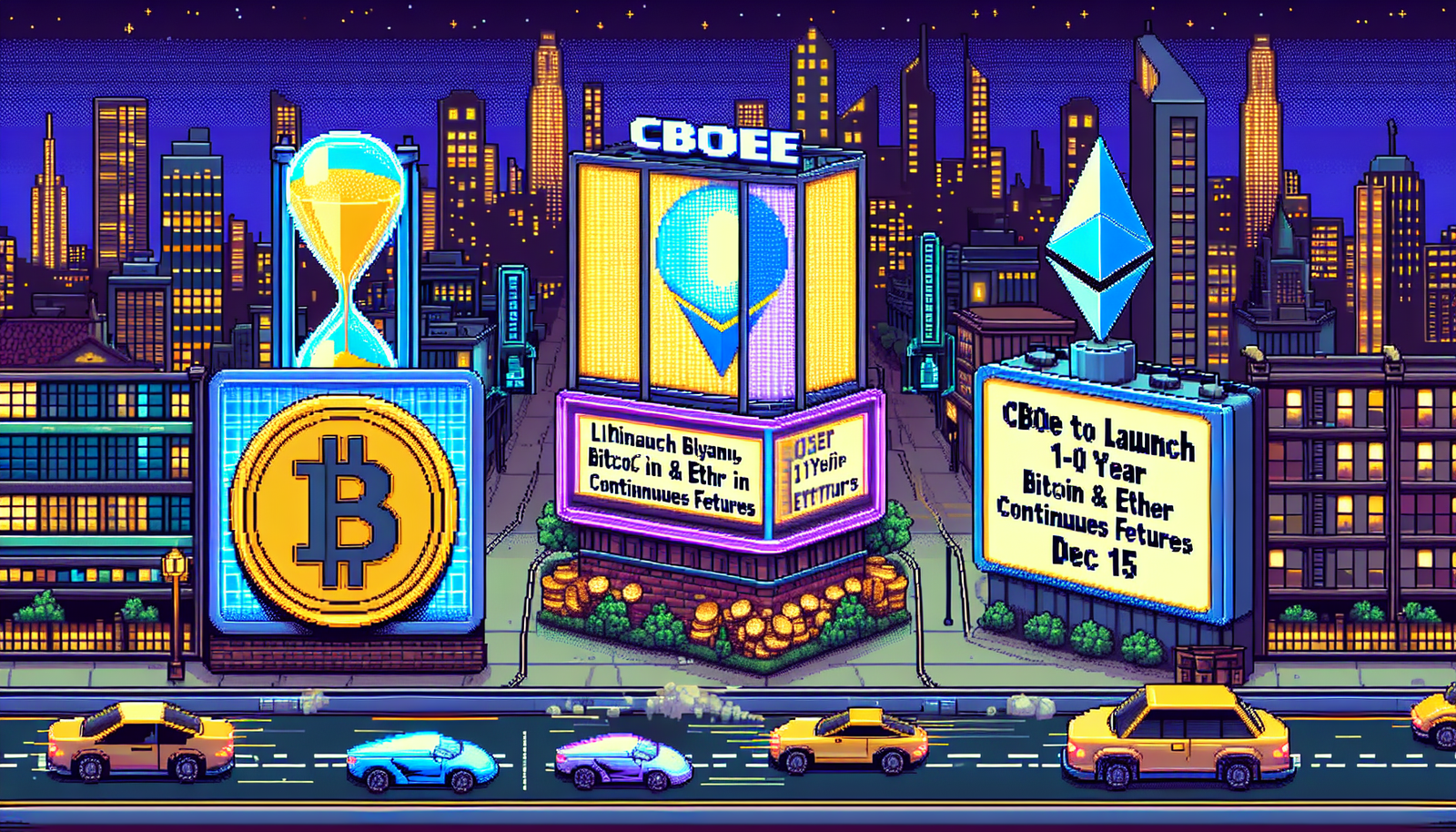 Cboe to Launch 10-Year Bitcoin & Ether Continuous Futures Dec 15