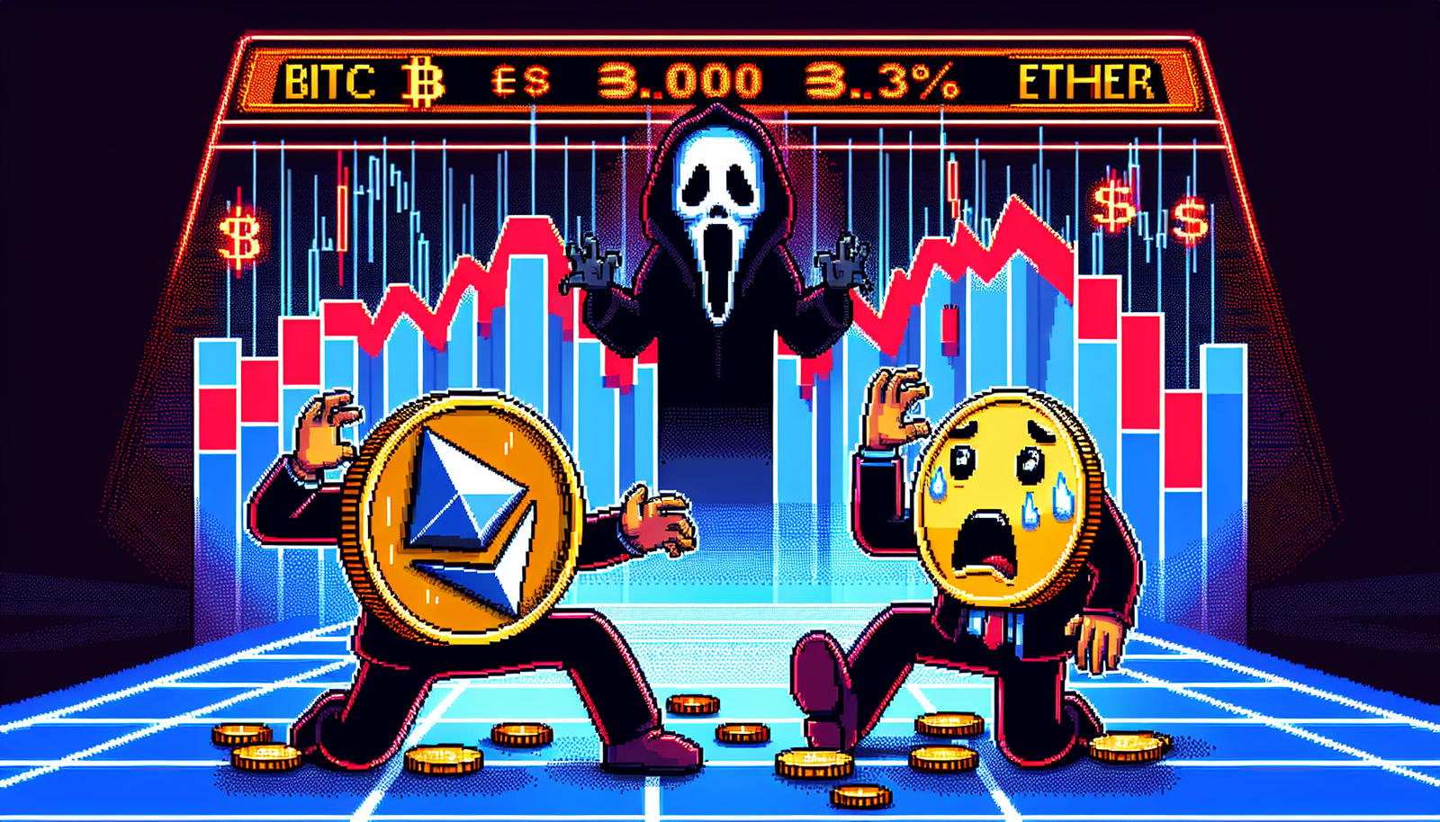 Bitcoin and Ether Drop Over 3% Amid Yearn Finance Hack Panic